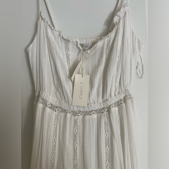 New Z Supply Rose White Maxi Dress XS - Picture 5 of 8